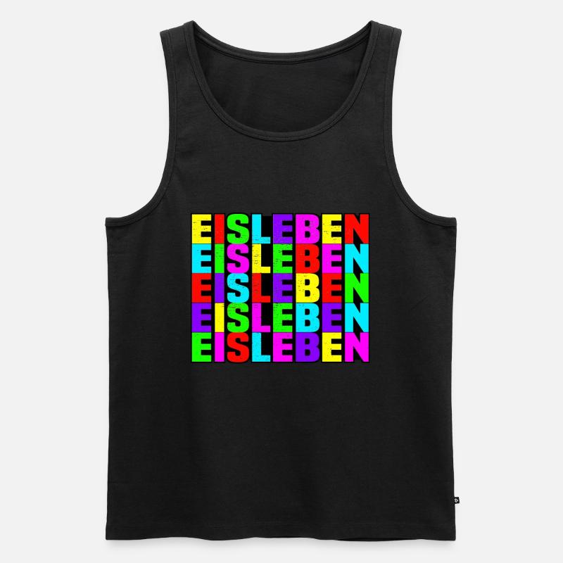 Eisleben - Männer Premium Bio Tank Top - Schwarz