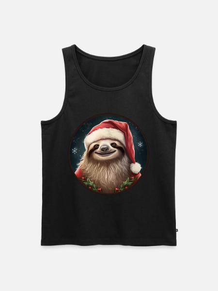 Sloths Christmas - Men's Premium Organic Tank Top - black