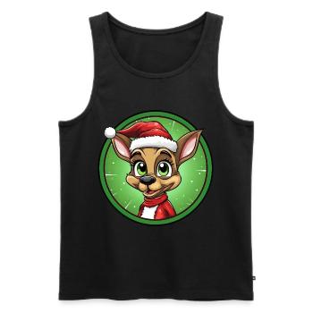 Ameise Weihnachten - Männer Premium Bio Tank Top - Schwarz - Vorne - AI Model Male 178 light (178cm)
