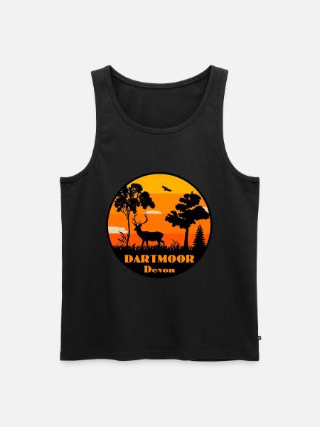 Dartmoor Devon - Männer Premium Bio Tank Top - Schwarz