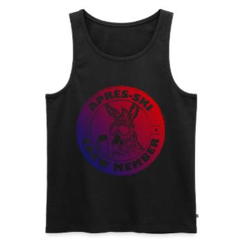 Esel Apres Ski Team Spruch Bunt - Männer Premium Bio Tank Top - Schwarz - Vorne - AI Model Male 178 light (178cm)