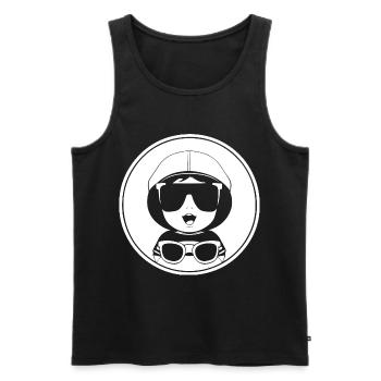Funny Toddler Wearing Sunglasses Cool Baby - Men's Premium Organic Tank Top - black - Front - Michal (187cm)