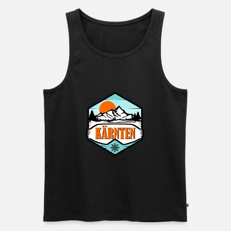 Kärnten - Männer Premium Bio Tank Top - Schwarz