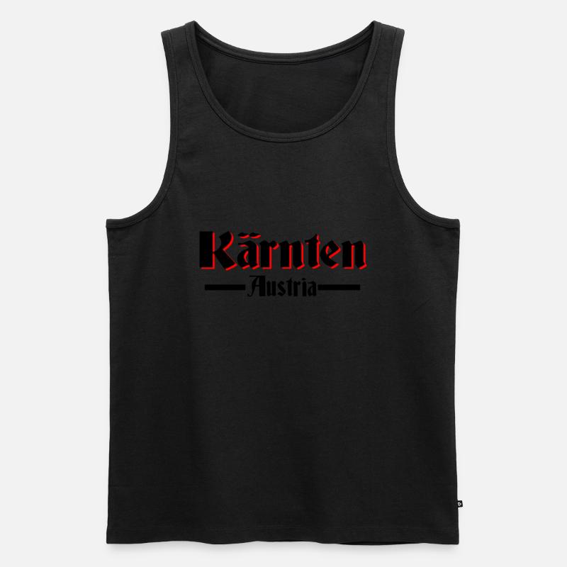 Kärnten - Männer Premium Bio Tank Top - Schwarz