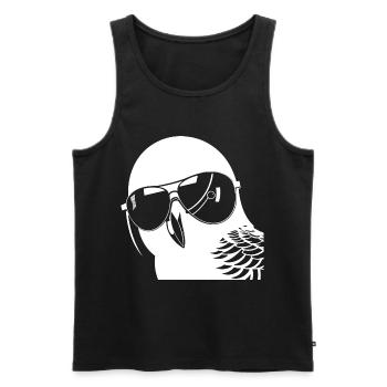 NEIN! Wiener Hund Frecher Dackel Lustiger Wursthund - Männer Premium Bio Tank Top - Schwarz - Vorne - AI Model Male 178 light (178cm)