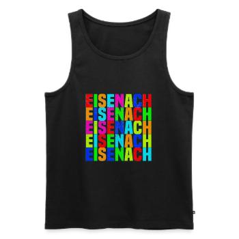 Eisenach bunt - Männer Premium Bio Tank Top - Schwarz - Vorne - Michal (187cm)
