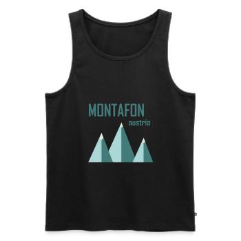 Minimal Montafon - Débardeur bio Premium Homme - noir - Devant - Michal (187cm)