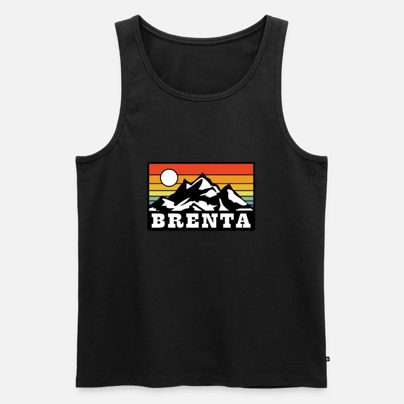 Brenta - Männer Premium Bio Tank Top - Schwarz