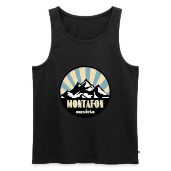 Montafon - Débardeur bio Premium Homme - noir - Devant - Michal (187cm)