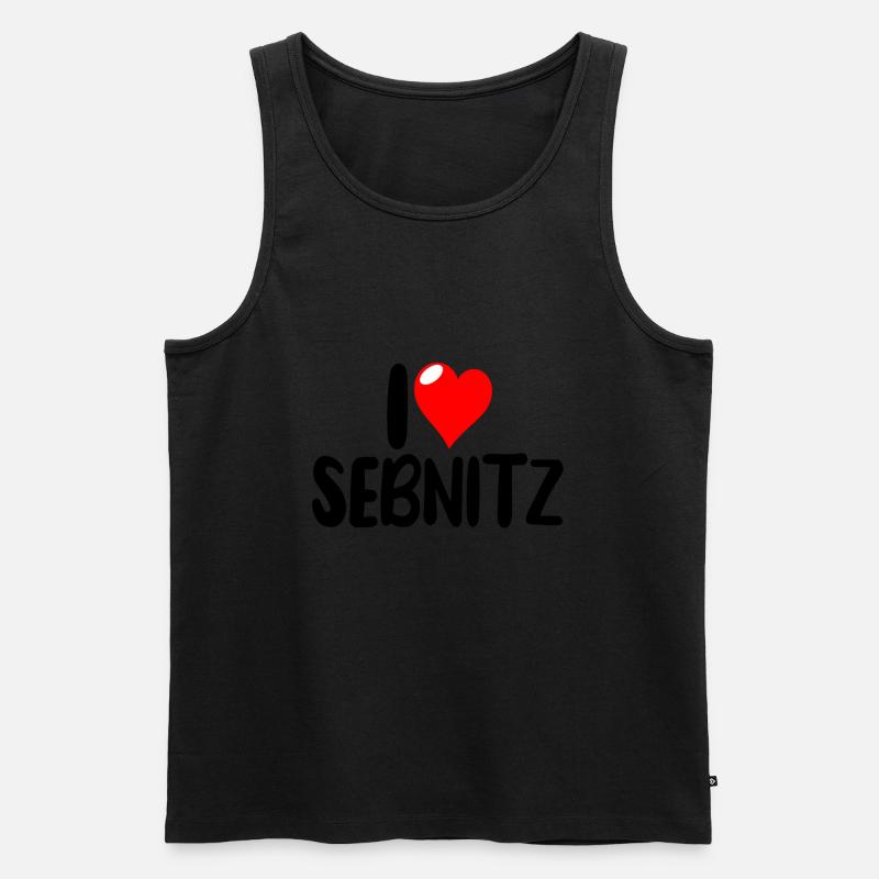 Sebnitz - Männer Premium Bio Tank Top - Schwarz