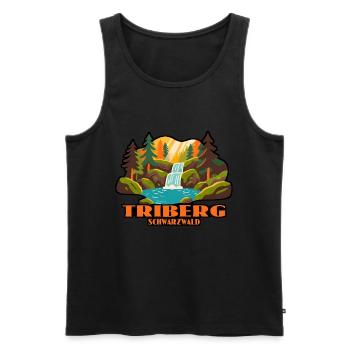 Triberg Schwarzwald - Männer Premium Bio Tank Top - Schwarz - Vorne - Michal (187cm)