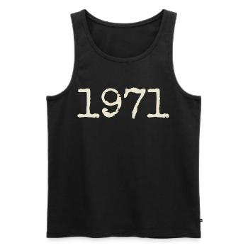 Geburtstagsgeschenk 1971 – Großartig seit 1971 - Männer Premium Bio Tank Top - Schwarz - Vorne - Michal (187cm)
