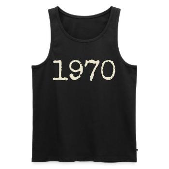 Geburtstagsgeschenk 1970 – Großartig seit 1970 - Männer Premium Bio Tank Top - Schwarz - Vorne - AI Model Male 178 light (178cm)