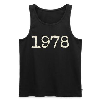 Cadeau Anniversaire 1978 - Génial depuis 1978 - Débardeur bio Premium Homme - noir - Devant - Michal (187cm)