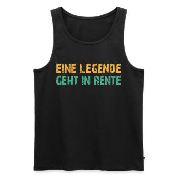Ruhestand Legende - Männer Premium Bio Tank Top - Schwarz - Vorne - Michal (187cm)