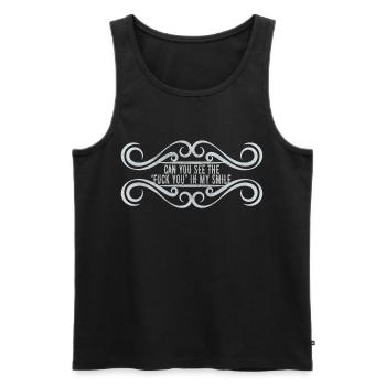 cadeau de chemise amusant amusant - Débardeur bio Premium Homme - noir - Devant - Michal (187cm)
