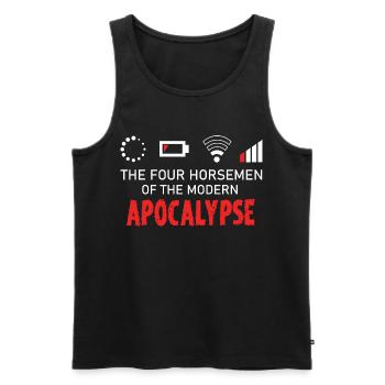 Programmer gamer computer nerd geek gift - Men's Premium Organic Tank Top - black - Front - AI Model Male 178 light (178cm)