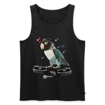 Lovebirds - Männer Premium Bio Tank Top - Schwarz - Vorne - AI Model Male 178 light (178cm)