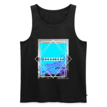Valence Espagne Ville Skyline Home Love Holiday - Débardeur bio Premium Homme - noir - Devant - Michal (187cm)