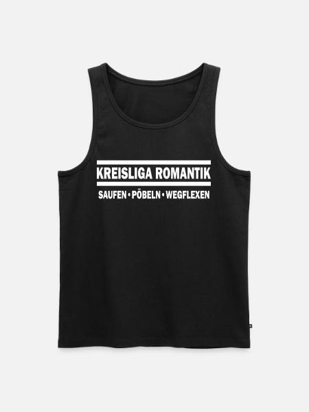 Kreisliga Romantik - Männer Premium Bio Tank Top - Schwarz