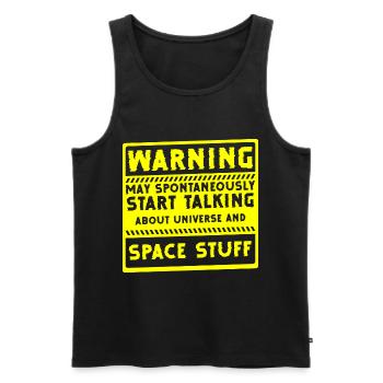 stars planet moon earth - Men's Premium Organic Tank Top - black - Front - Michal (187cm)