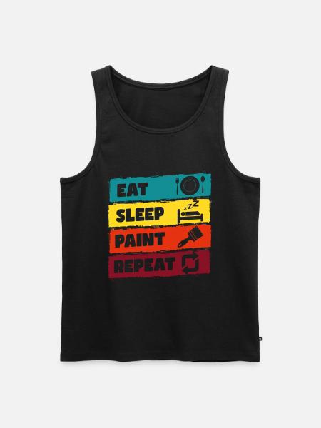 Painter Construction Site Craftsmen - Men's Premium Organic Tank Top - black