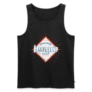 Hamm Deutschland Stadt Skyline Heimat Liebe - Männer Premium Bio Tank Top - Schwarz - Vorne - Michal (187cm)