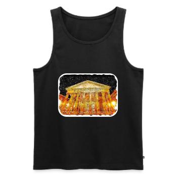Rom Italien Aquarell Skizze Handgezeichnetes Gemälde - Männer Premium Bio Tank Top - Schwarz - Vorne - Michal (187cm)