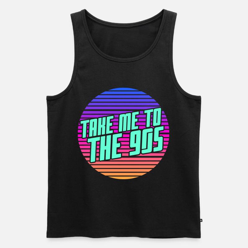 90er Kind - Männer Premium Bio Tank Top - Schwarz