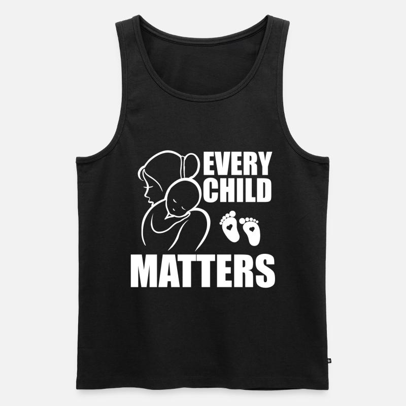 every child matters - Männer Premium Bio Tank Top - Schwarz
