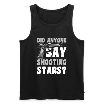 Sternschnuppe Sternenhimmel Teleskop Astronaut - Männer Premium Bio Tank Top - Schwarz - Vorne - Michal (187cm)