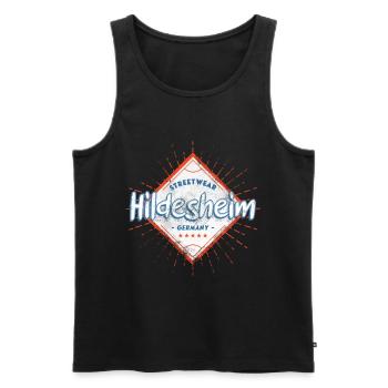 Hildesheim Deutschland Stadt Skyline Heimat Liebe - Männer Premium Bio Tank Top - Schwarz - Vorne - Michal (187cm)