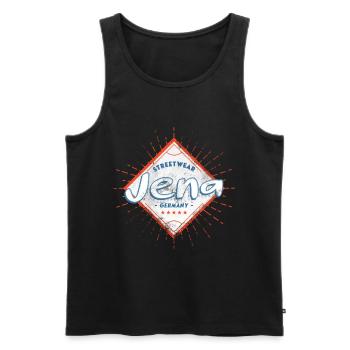 Jena Deutschland Stadt Skyline Heimat Liebe - Männer Premium Bio Tank Top - Schwarz - Vorne - Michal (187cm)