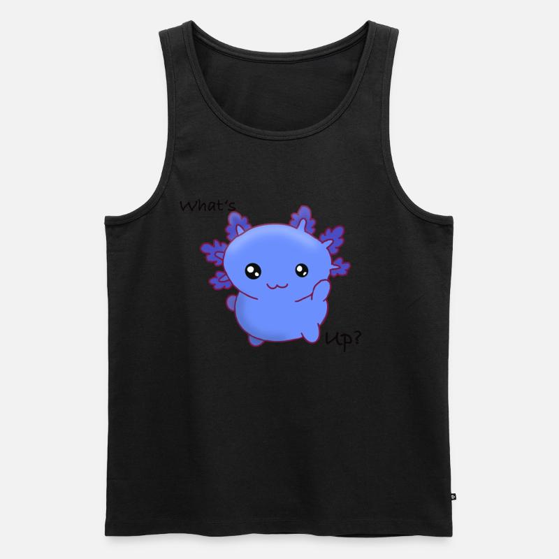 Fettes Axo - Männer Premium Bio Tank Top - Schwarz
