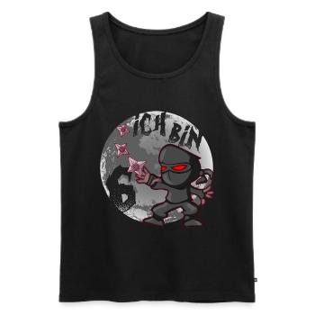 6. Geburtstag Ninja Junge 6 Jahre alt Ninja - Männer Premium Bio Tank Top - Schwarz - Vorne - Michal (187cm)