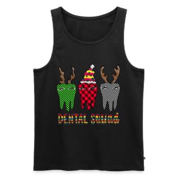 Dental Squad 2023 Weihnachten , Zahnarzt Weihnachten , - Männer Premium Bio Tank Top - Schwarz - Vorne - AI Model Male 178 light (178cm)