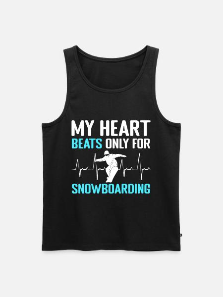Snowboard Extremsport Boarder - Männer Premium Bio Tank Top - Schwarz