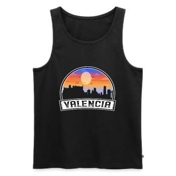 Valencia Venezuela Skyline Vintage Sunset Travel S - Débardeur bio Premium Homme - noir - Devant - Michal (187cm)