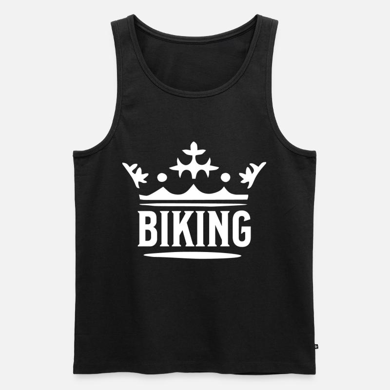 Biking - Männer Premium Bio Tank Top - Schwarz