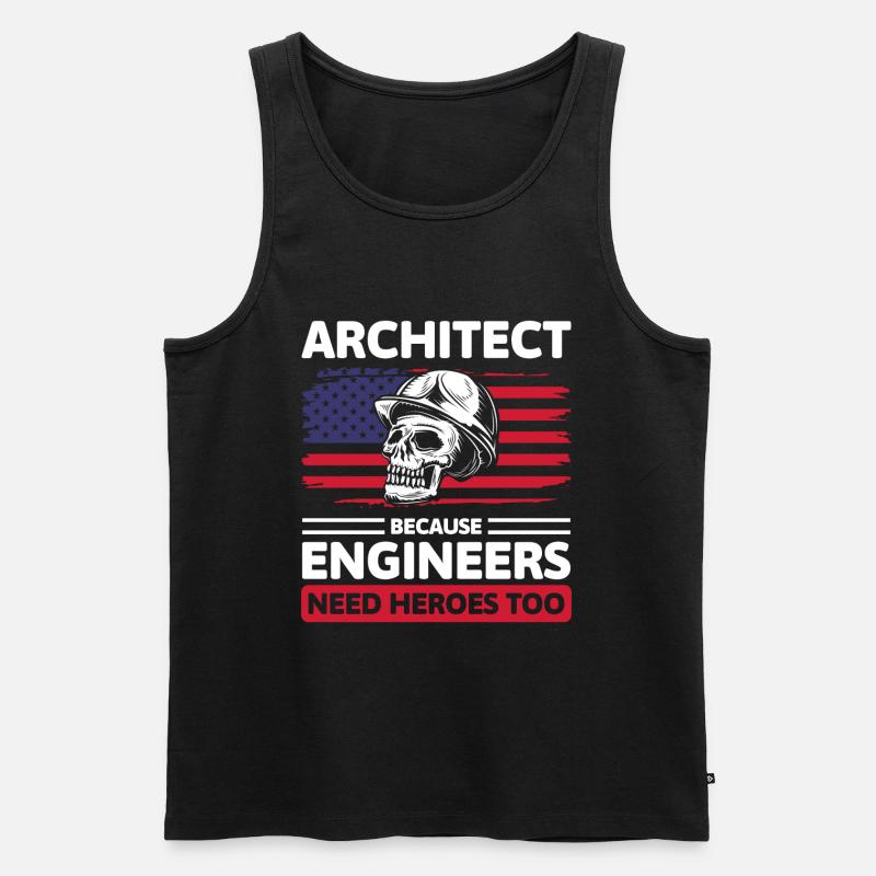 Architecture Design Studies Construction - Men's Premium Organic Tank Top - black