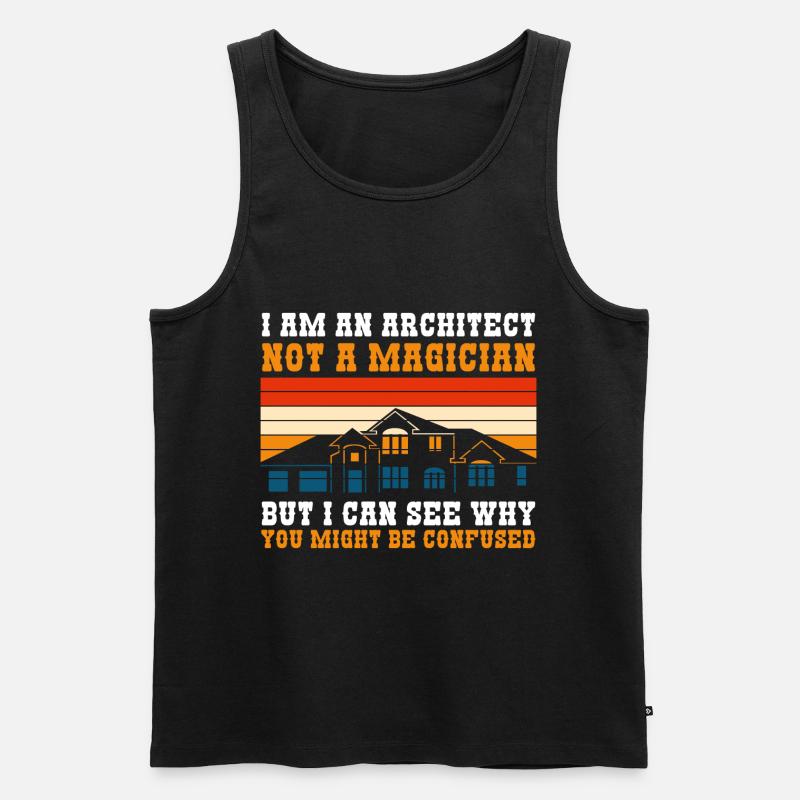 Architecture Profession Host Master Builder - Men's Premium Organic Tank Top - black