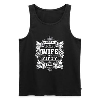 Feiern Trinken Bier - Männer Premium Bio Tank Top - Schwarz - Vorne - AI Model Male 178 light (178cm)