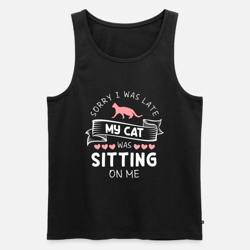 Katze Wildkatze - Männer Premium Bio Tank Top - Schwarz