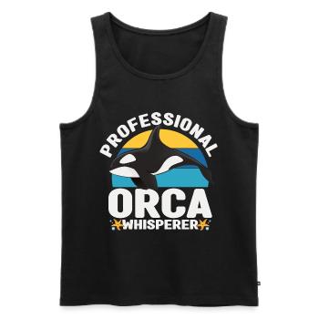 Cetologie - Männer Premium Bio Tank Top - Schwarz - Vorne - Michal (187cm)