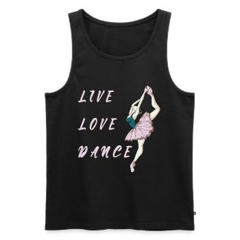 Balett Ballerina Tänzerin Tanzen geschenk - Männer Premium Bio Tank Top - Schwarz - Vorne - AI Model Male 178 light (178cm)