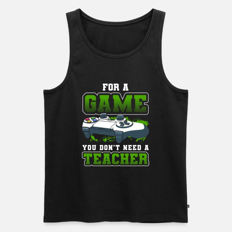 Nerd PC Computer - Männer Premium Bio Tank Top - Schwarz