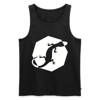 reptile - Men's Premium Organic Tank Top - black - Front - Michal (187cm)