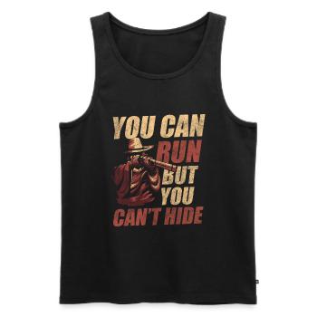 Cowboy Cowboy Boots Riding America - Men's Premium Organic Tank Top - black - Front - Michal (187cm)