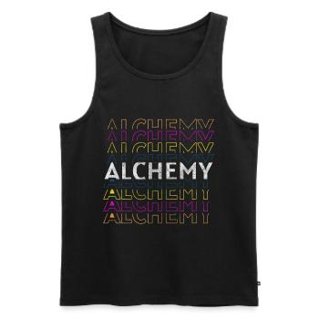 Alchemy Healing Magic Chemist - Men's Premium Organic Tank Top - black - Front - AI Model Male 178 light (178cm)