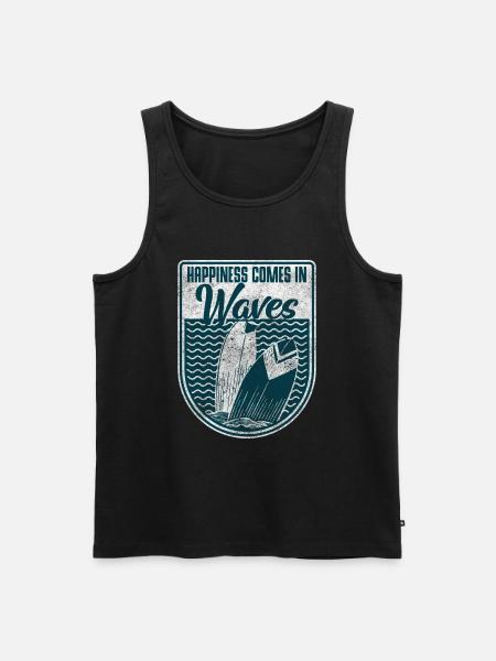 Surfer Surferboy Windsurfer - Men's Premium Organic Tank Top - black